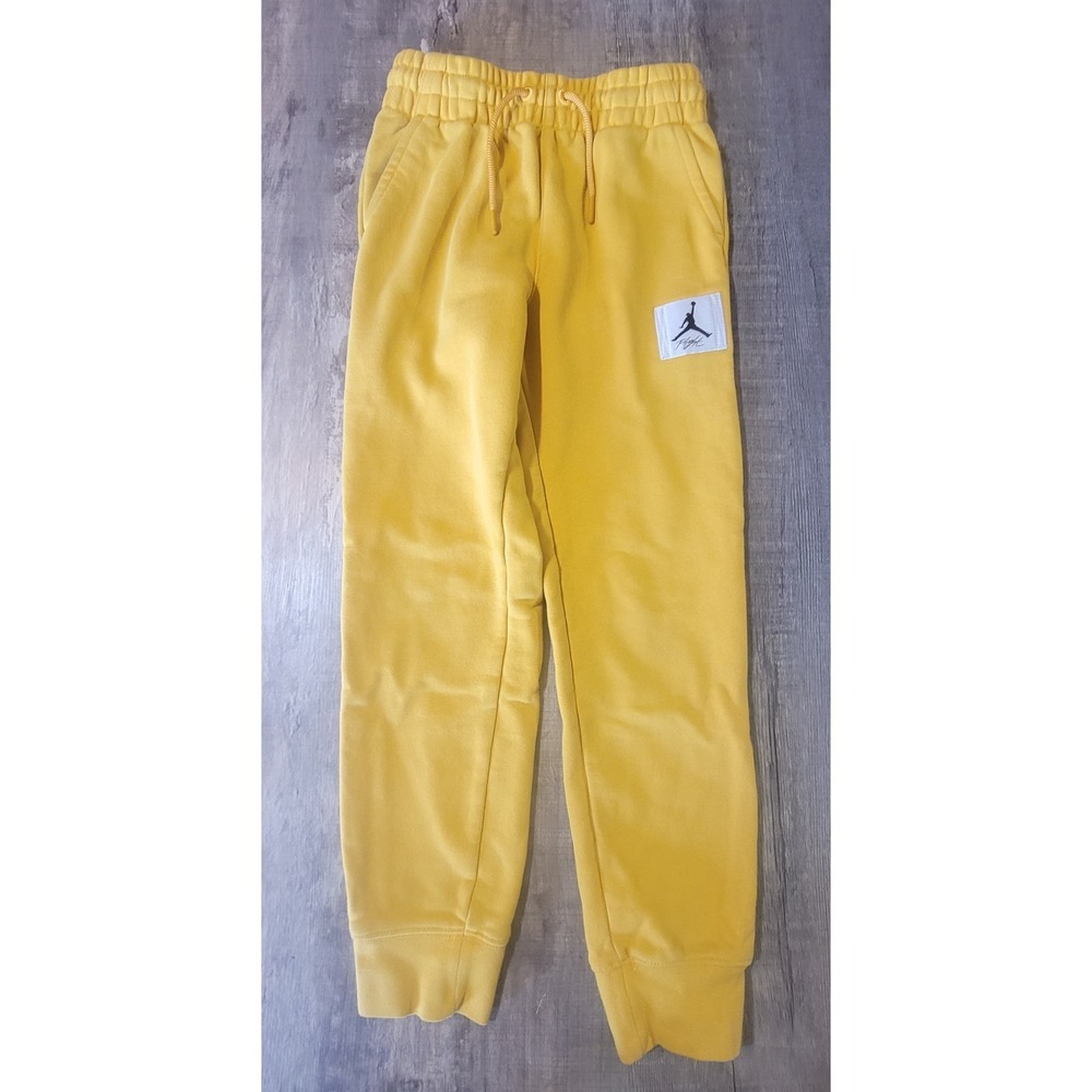 Air‎ Jordan Flight Jumpman Youth Small 8-10 Essentials Statement Yellow Joggers